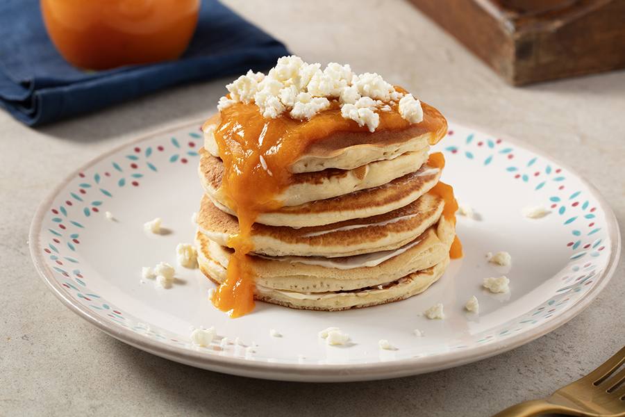 recipe image Kayısı Soslu, İzmir Tulumlu Pankek