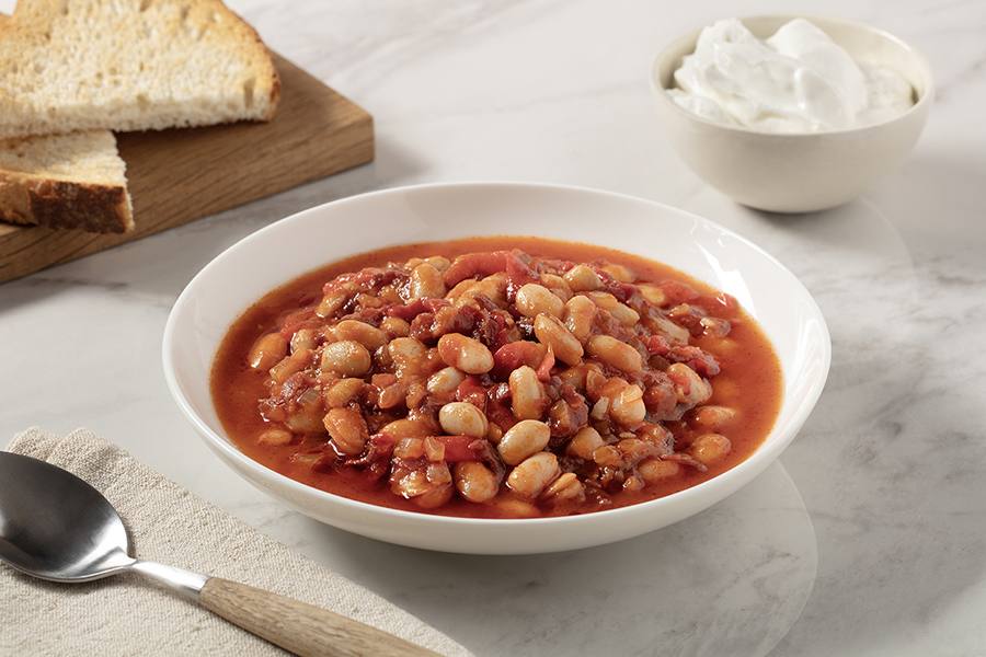 recipe image Köz Biber Ve Pastırmalı Kuru Fasulye