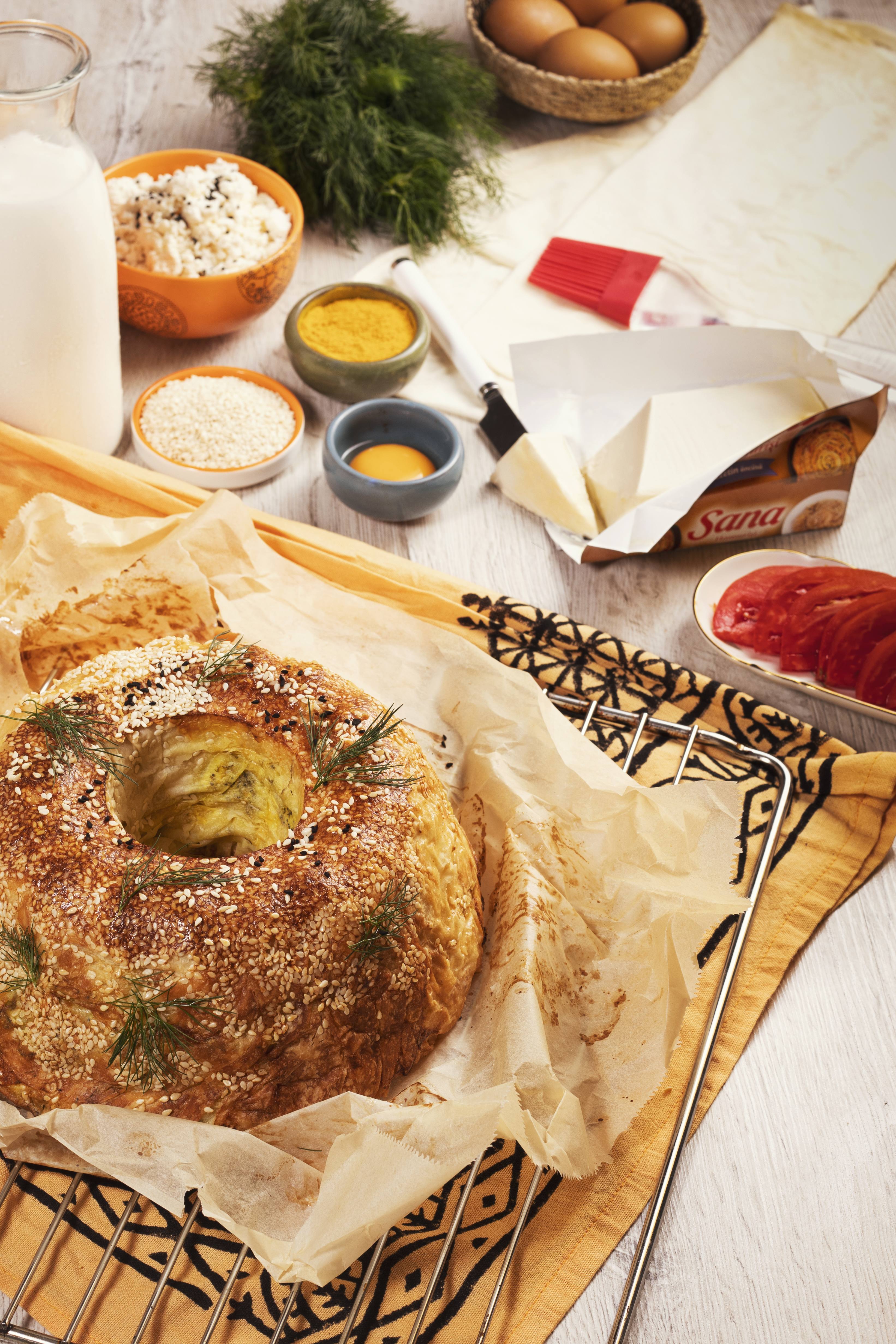 recipe image Kek Kalıbında Tulum Peynirli Börek